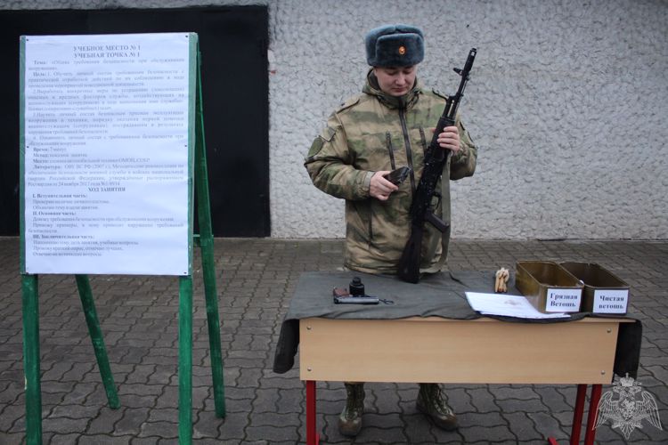 В Управлении Росгвардии по Калининградской области начался зимний период обучения