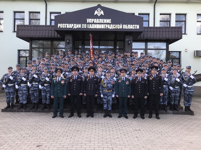 В Калининграде прошло торжественное награждение личного состава парадного расчета Росгвардии