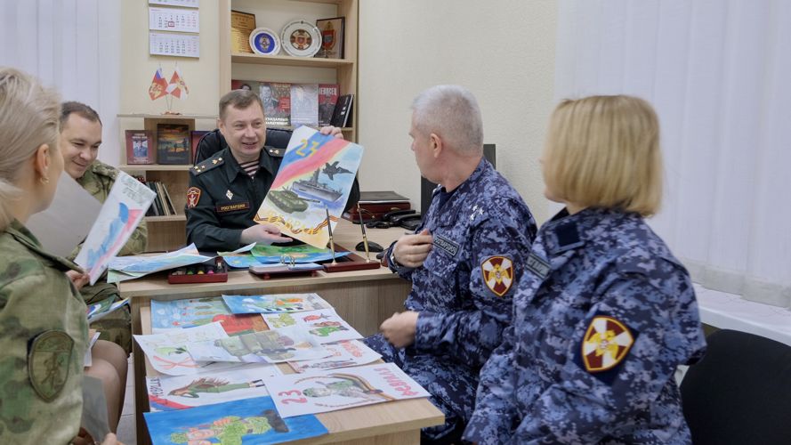  В Управлении Росгвардии по Калининградской области подвели итоги конкурса детского рисунка