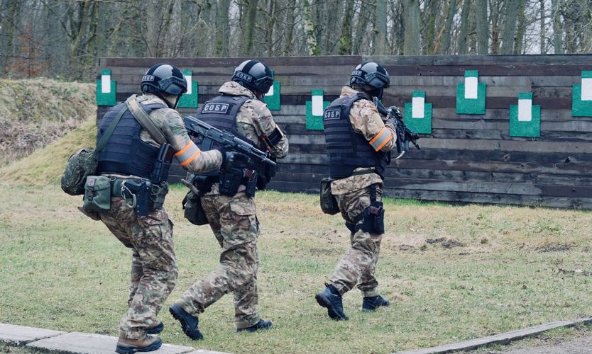 Росгвардейцы отработали противодиверсионную борьбу в Калининградской области