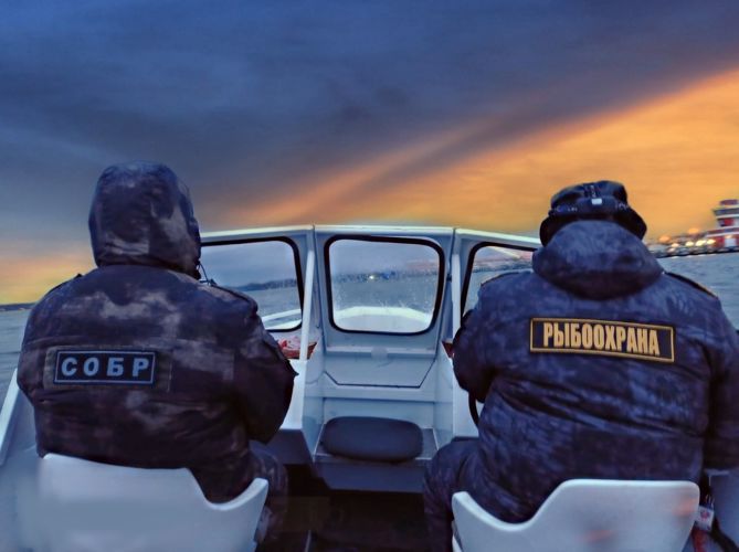 При содействии калининградского СОБР Росгвардии пресечена незаконная добыча водных биоресурсов