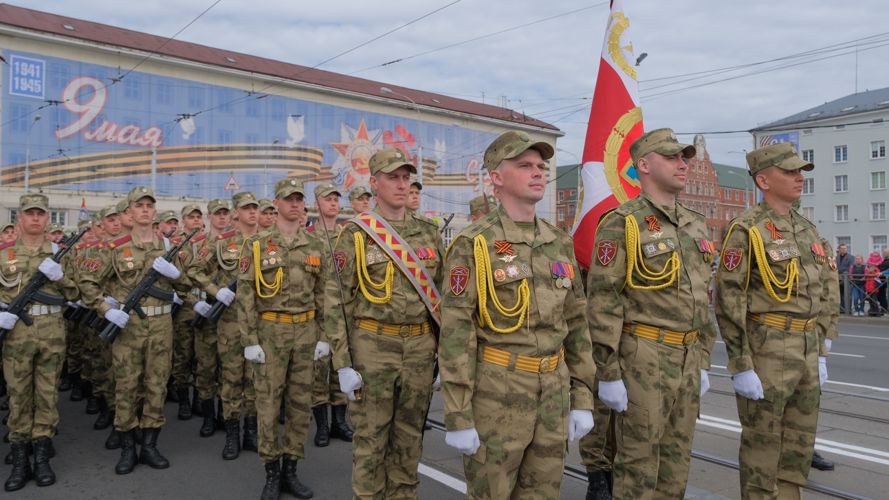 Военнослужащие Росгвардии начали подготовку к параду в честь Дня Победы