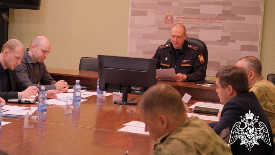 В Управлении Росгвардии по Калининградской области состоялось заседание оперативного штаба