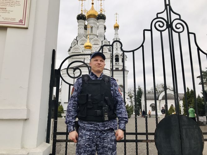 Росгвардейцы обеспечивают правопорядок в православную Пасху в Калининградской области