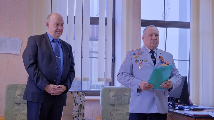 В Калининграде росгвардейцы встретились с участником ликвидации аварии на Чернобыльской АЭС