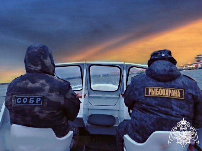 При содействии калининградского СОБР Росгвардии пресечена незаконная добыча водных биоресурсов