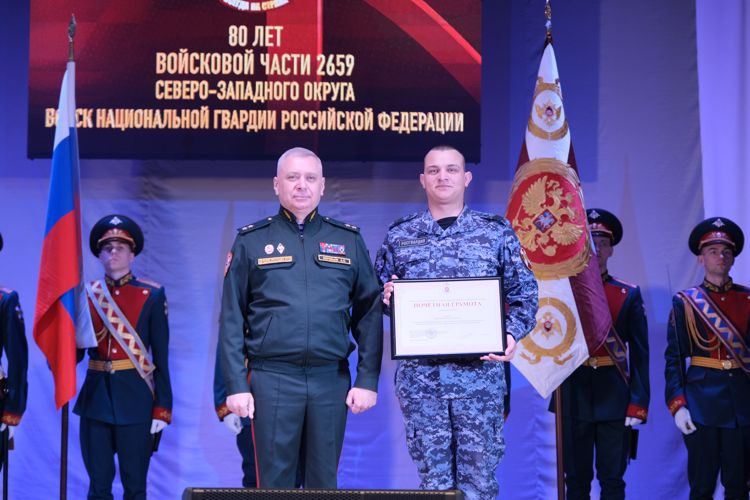 В Калининграде отметили 80-ю годовщину специального моторизованного полка Росгвардии