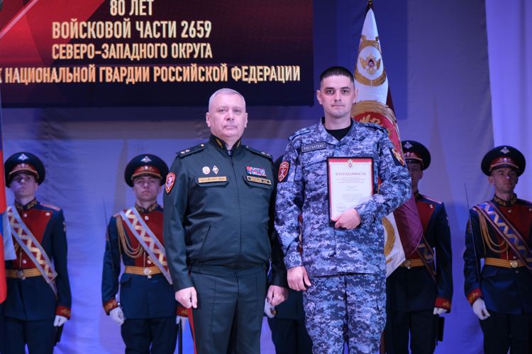 В Калининграде отметили 80-ю годовщину специального моторизованного полка Росгвардии