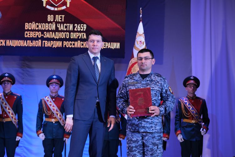 В Калининграде отметили 80-ю годовщину специального моторизованного полка Росгвардии