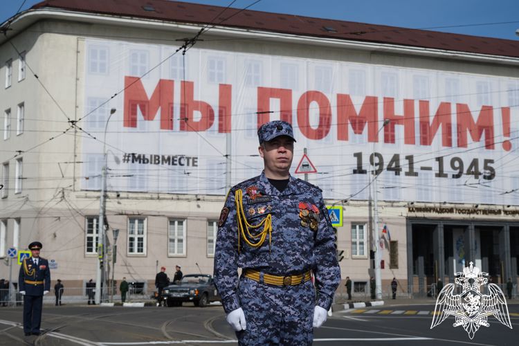 В Калининграде военнослужащие Росгвардии приняли участие   в параде Победы