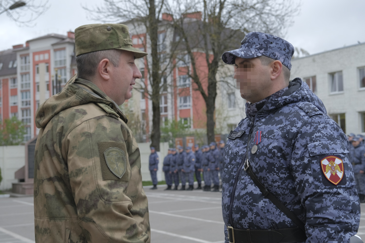 В Калининграде личному составу специального моторизованного полка Северо-Западного округа Росгвардии представлен новый командир