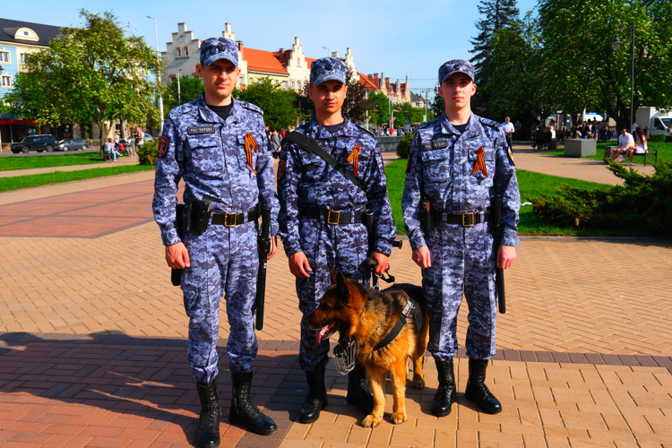 Калининградские росгвардейцы присоединились к всероссийской акции «Георгиевская ленточка»