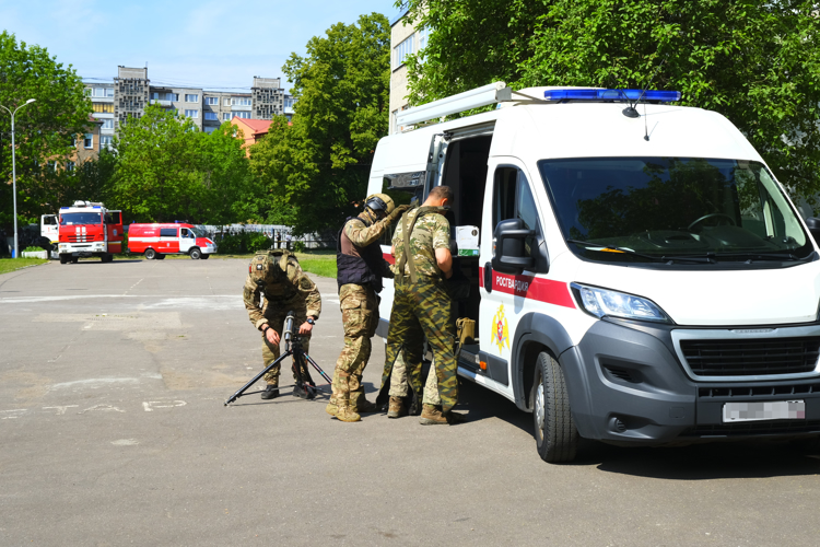 Калининградские росгвардейцы приняли участие во всероссийских антитеррористических учениях