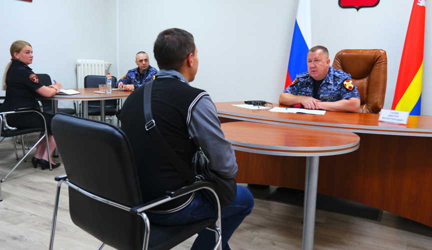 Начальник Управления Росгвардии по Калининградской области провел личный прием граждан в Общественной приемной Президента РФ