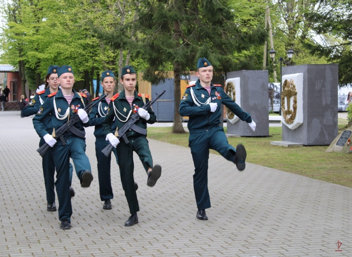 В Калининградской области военнослужащие, ветераны и кадеты Росгвардии провели мероприятия, посвященные 80-ой годовщине Победы 