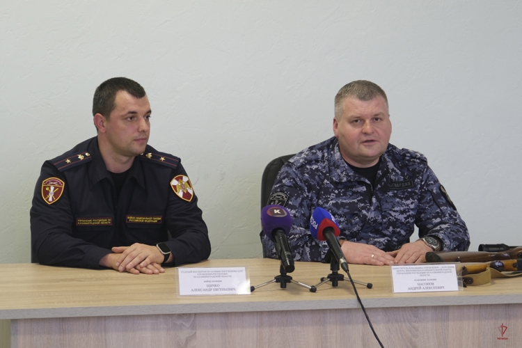 В Калининграде состоялась пресс-конференция начальника Центра лицензионно-разрешительной работы регионального Управления Росгвардии