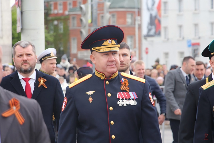 Генерал-майор полиции Виктор Галий напутствовал личный состав калининградской Росгвардии 