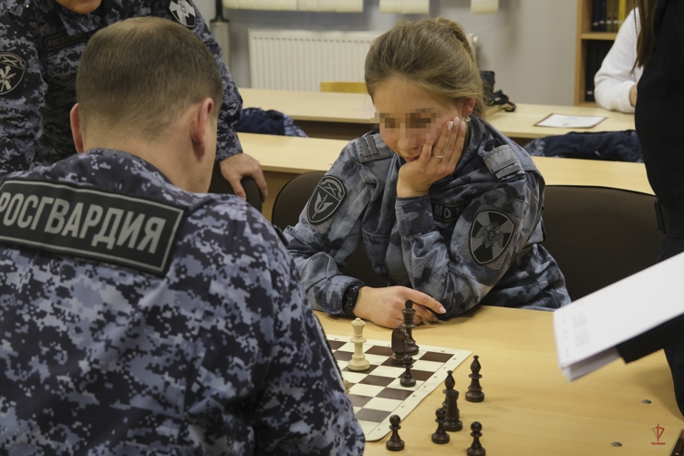 В Калининградской области состоялся турнир по шахматам среди военнослужащих и сотрудников областной Росгвардии