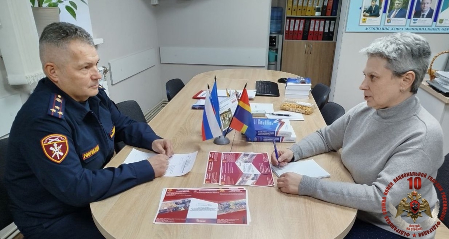 В Калининграде врио начальника Управления Росгвардии принял участие в рабочей встрече с исполнительным директором Ассоциации муниципальных образований
