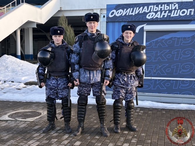 Калининградские росгвардейцы обеспечили безопасность 1/4 финала  Кубка России по футболу