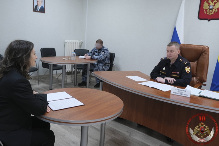 Врио начальника Управления Росгвардии по Калининградской области провел личный прием граждан в Общественной приемной Президента РФ