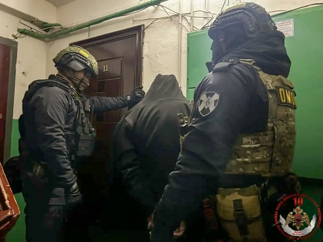 При содействии ОМОН «Град» в Черняховске задержан подозреваемый в умышленном повреждении чужого имущества