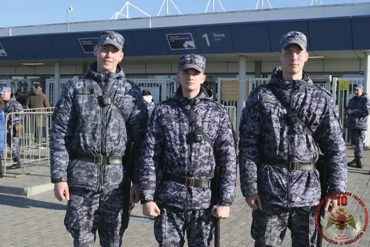Калининградские росгвардейцы обеспечили безопасность футбольного матча Российской премьер-лиги