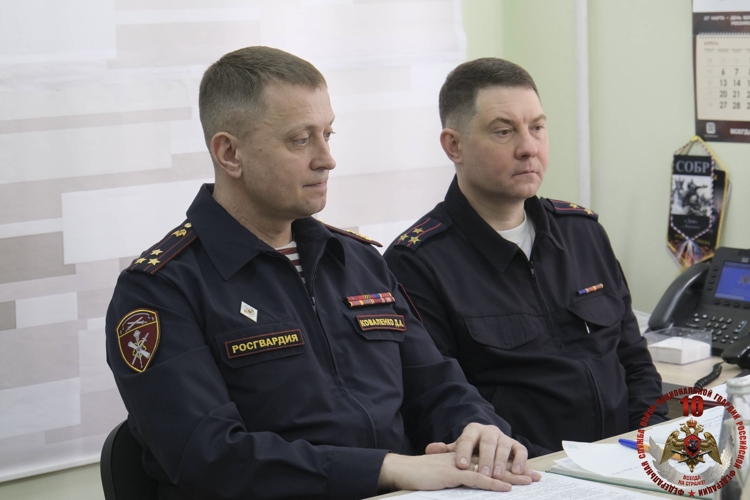 В Калининграде врио начальника Управления росгвардии по Калининградской области принял участие в заседание оперативного штаба Северо-Западного округа Росгвардии
