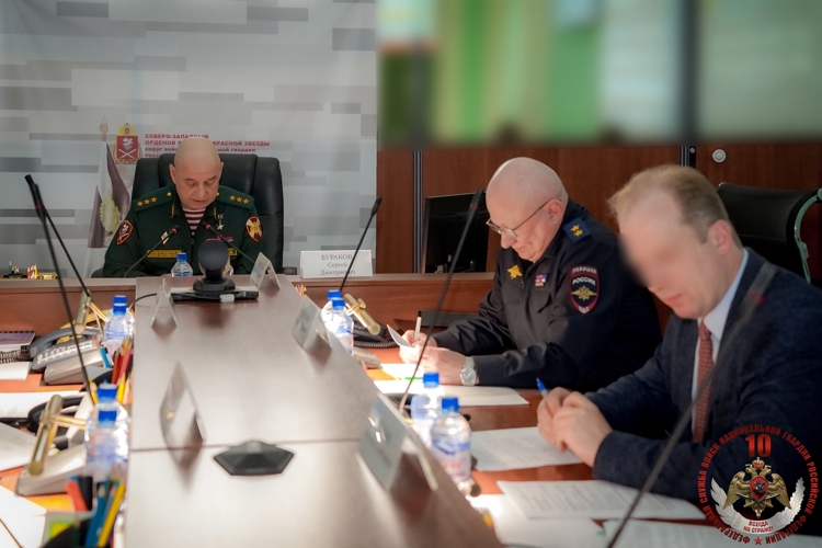 В Калининграде врио начальника Управления росгвардии по Калининградской области принял участие в заседание оперативного штаба Северо-Западного округа Росгвардии