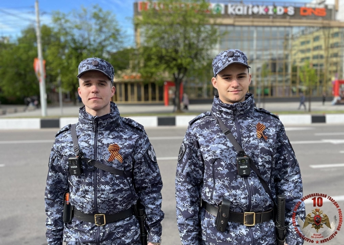 В Калининграде росгвардейцы обеспечивают безопасность при проведении праздничных мероприятий в День Победы
