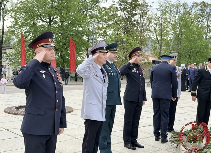 В Калининграде росгвардейцы обеспечивают безопасность при проведении праздничных мероприятий в День Победы