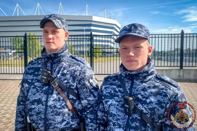 Калининградские росгвардейцы обеспечили безопасность футбольного матча Российской премьер-лиги