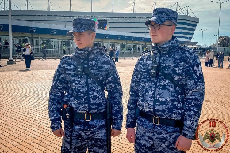 Калининградские росгвардейцы обеспечили безопасность футбольного матча Российской премьер-лиги