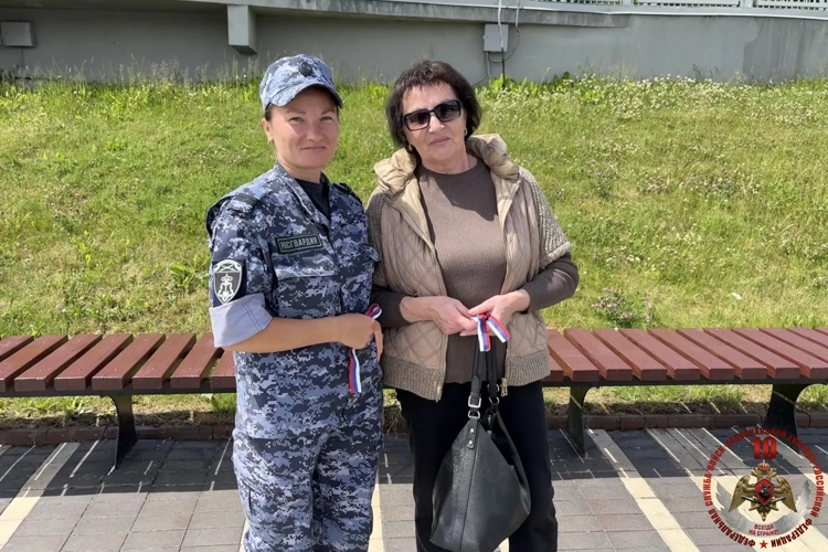 В Калининградской области росгвардейцы проводят мероприятия, посвященные Дню России