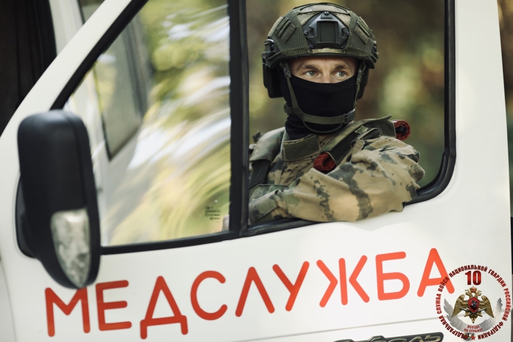 Сотрудники калининградского ОМОН Росгвардии провели полевой выход